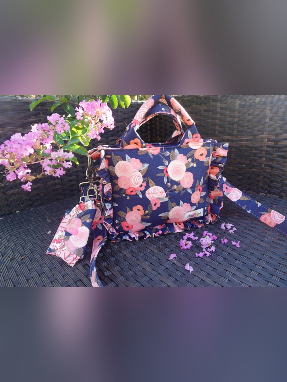 Amélie Floral Saturday In Paris Quilted Tote Bag